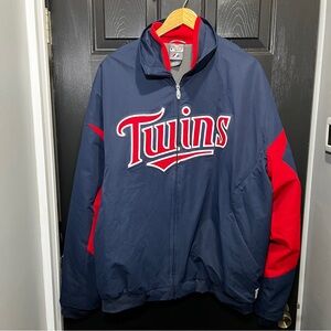 Majestic Therma Base MLB Minnesota Twins Jacket XL Full Zip Spellout Dugout